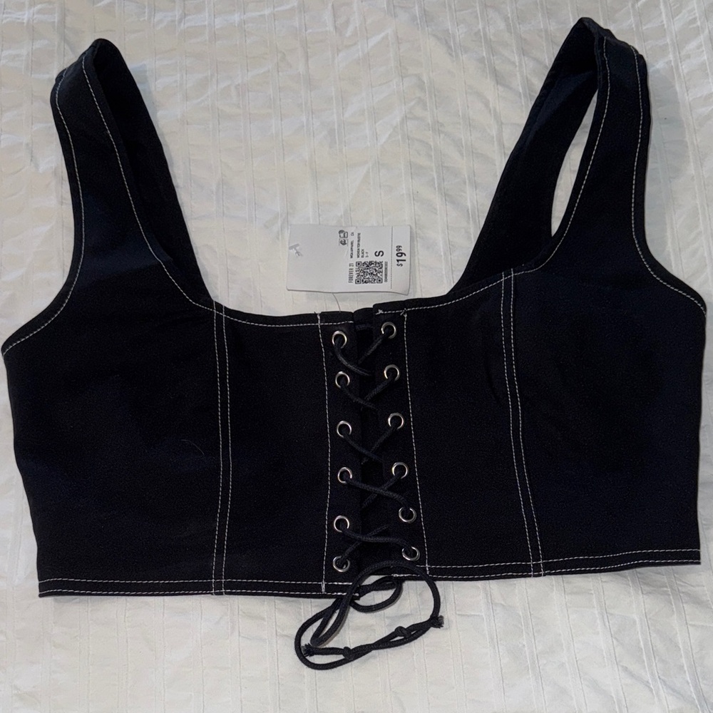 Forever 21 Lace-Up top Brand New
